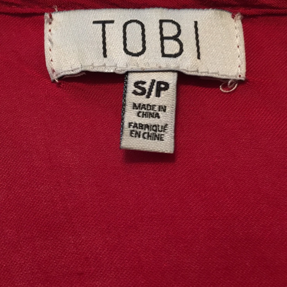 TOBI Mini Boho Shift Dress S/P - Picture 4 of 5